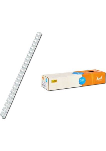 Spiral Plastik Delux 6 mm 100'LÜ Beyaz fiyatları