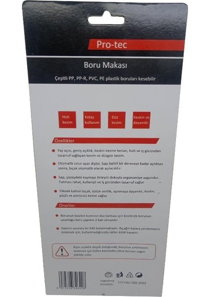 PC346-42MM Pprc Boru Makası fırsatları