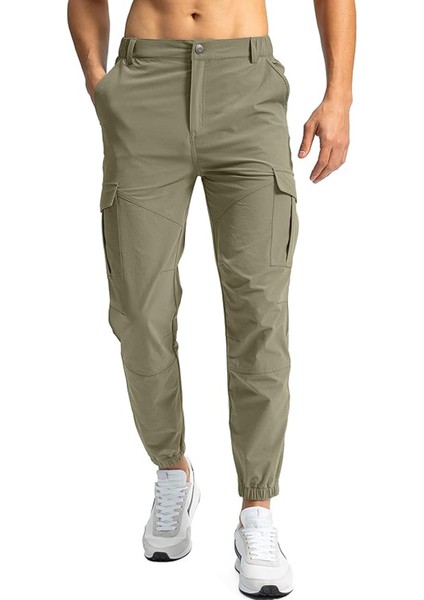 Erkek Doğa Yürüyüşü Golf Ultra Hafif Çok Amaçlı Cepli Kargo Pantolon