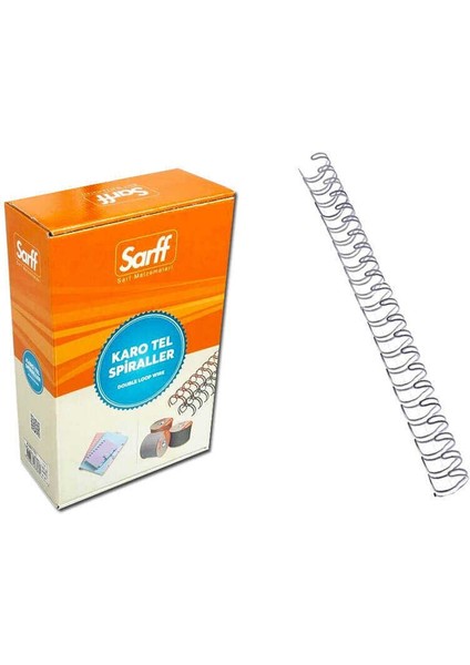 Spiral Tel 3-4 Inç 14.5 mm 50'lü Gümüş