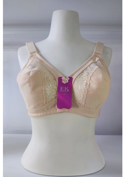 Dantel Detaylı Toparlayıcı Ten Sütyen - 1003