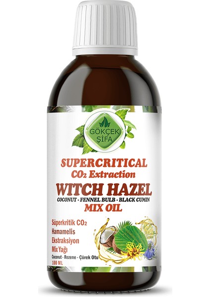 Hamamelis (Witch Hazel) Süperkritik Co2 Ca Mix Yağı 100 Ml.