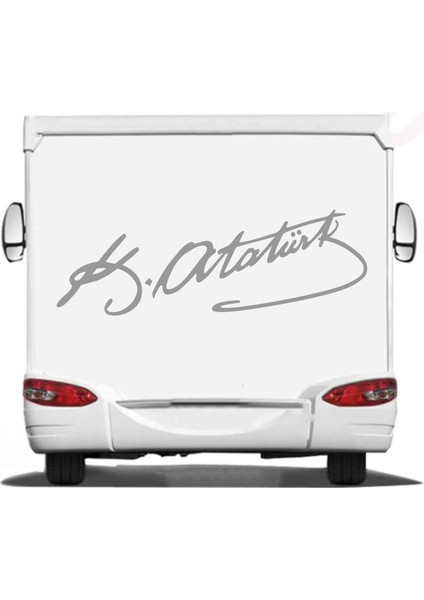 Atatürk Mustafa Kemal Atatürk Imza Araba Motosiklet Oto Karavan Sticker