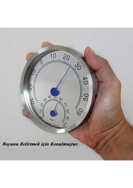 Duvar Tipi Dev Boy Ayaklı Termometre ve Higrometre THR352BY