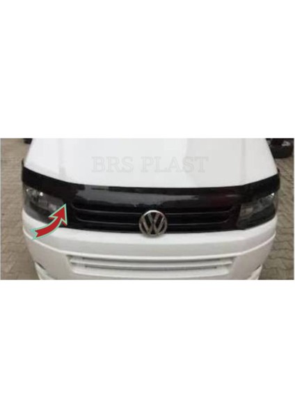Vw Transporter T6 Kaput Rüzgarlığı 2015 Üzeri Piano Black