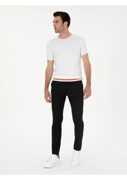Erkek Siyah Slim Fit Kanvas Pantolon 50287105-VR046 modelleri