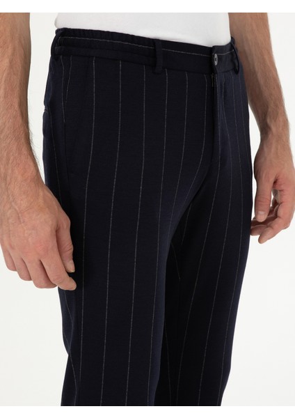 Erkek Koyu Lacivert Pantolon 50284757-VR100