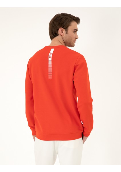 Pierre Cardin Erkek Kırmızı Regular Fit Sweatshirt 50285179-VR030