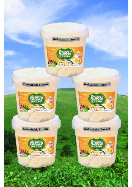 Organik Köy Tereyağı Tuzsuz 1 kg x 5 Adet
