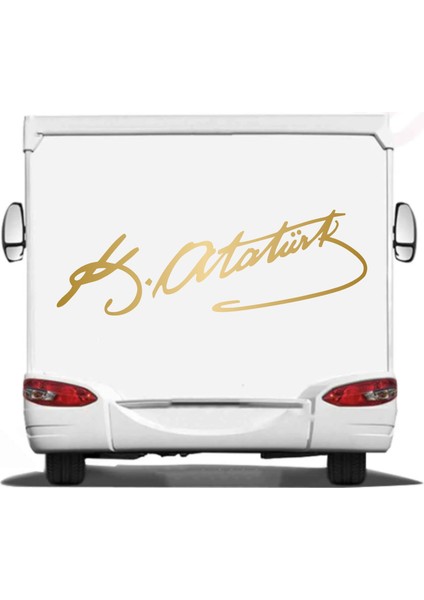 Atatürk Mustafa Kemal Atatürk Imza Araba Motosiklet Oto Karavan Sticker fırsatları
