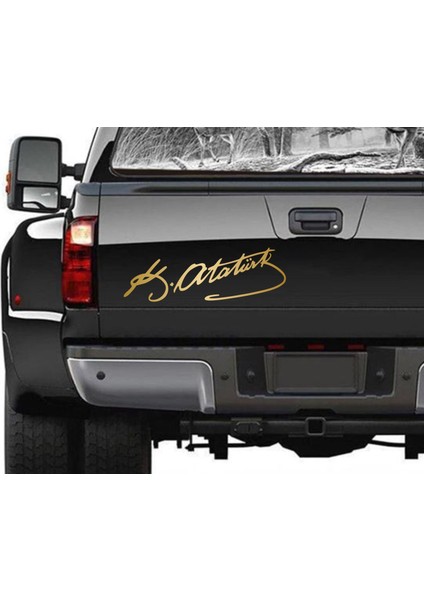 Atatürk Mustafa Kemal Atatürk Imza Araba Motosiklet Oto Karavan Sticker indirimleri