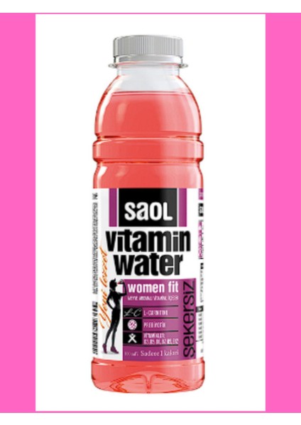 4 Adet Saol Water Women Fit 500 ml Vitaminli Minarelli Su fiyatları