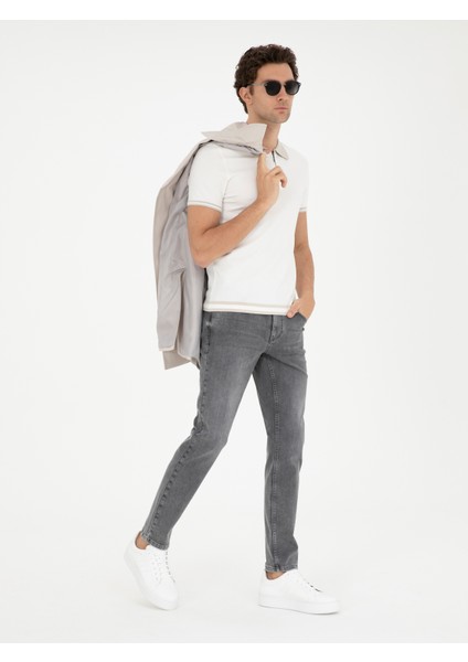 Erkek Açık Gri Jean Pantolon 50294066-VR001