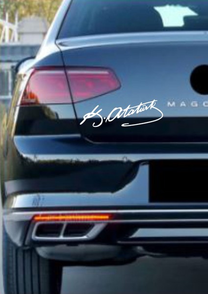 Atatürk Mustafa Kemal Atatürk Imza Araba Motosiklet Oto Karavan Sticker modelleri