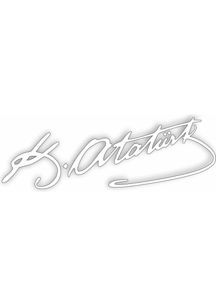 Atatürk Mustafa Kemal Atatürk Imza Araba Motosiklet Oto Karavan Sticker