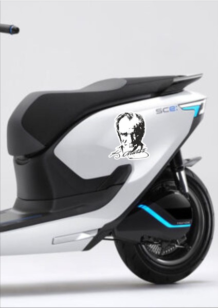 Atatürk Büyük Türk Başbuğ Araba Motosiklet Karava Oto Sticker 00017