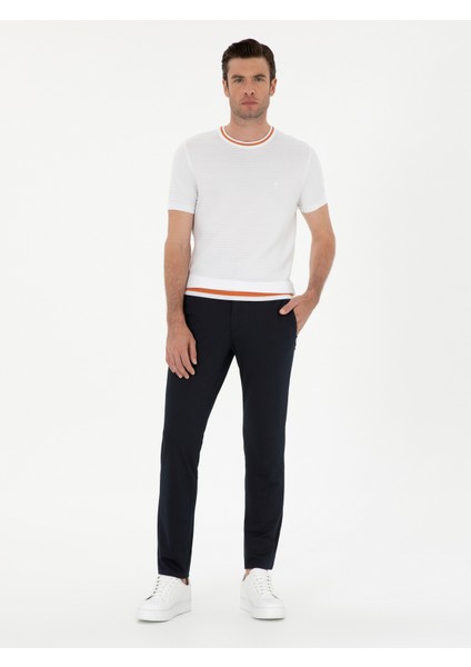 Erkek Lacivert Slim Fit Pantolon 50284951-VR033