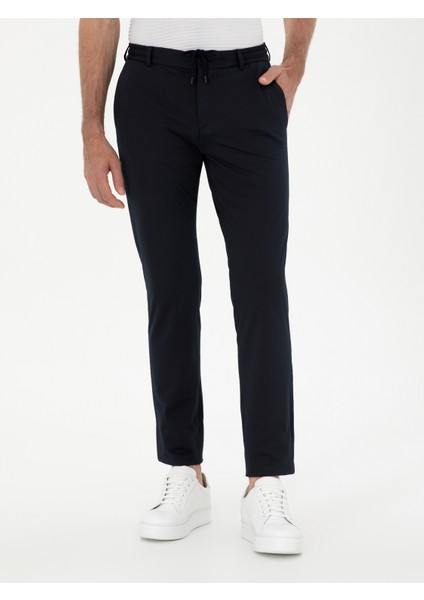 Erkek Lacivert Slim Fit Pantolon 50284951-VR033