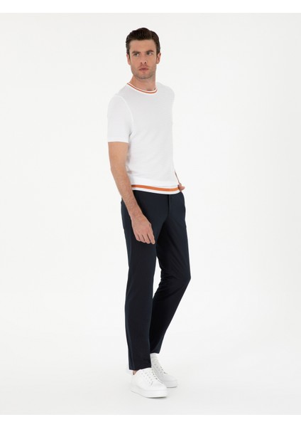 Erkek Lacivert Slim Fit Pantolon 50284951-VR033