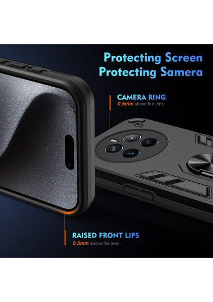 Hongshou-Realme 12 Pro+ Için Halkalı Telefon Kılıfı (Yurt Dışından) modelleri