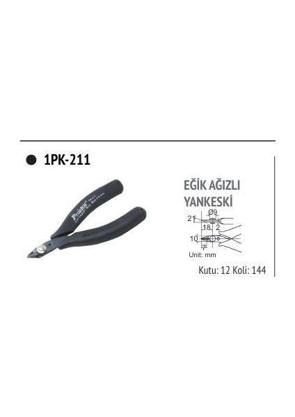 1PK-211 Proskit Yan Keski ;proskit fiyatları