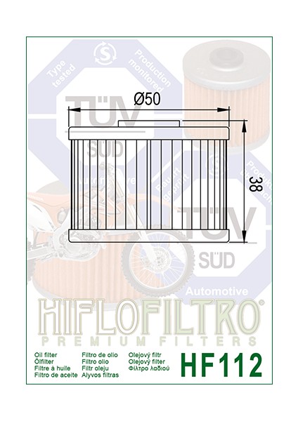 HF112 Yağ Filtresi