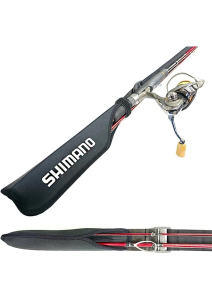 Shimano Neopren Ayarlanabilir Lastikli Kamış Koruma Kılıfı - Surf ve Shore Jigging