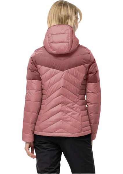 JACK WOLFSKİN THUNDRA DOWN HOODY 1206642-2949 KADIN PUDRA-COLD COFFEE Mont&Ceket