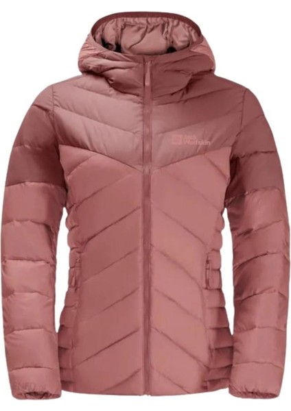 JACK WOLFSKİN THUNDRA DOWN HOODY 1206642-2949 KADIN PUDRA-COLD COFFEE Mont&Ceket