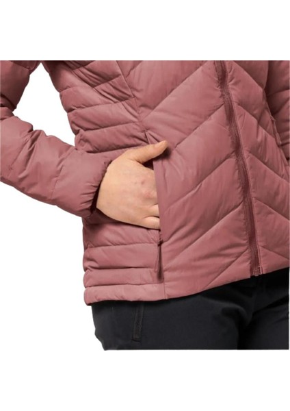JACK WOLFSKİN THUNDRA DOWN HOODY 1206642-2949 KADIN PUDRA-COLD COFFEE Mont&Ceket