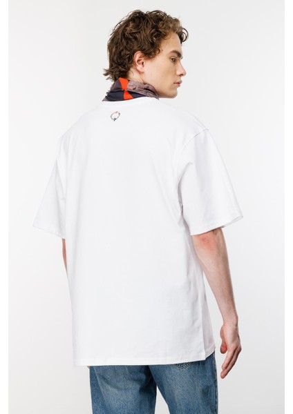 Mith Of Stones Oversize Tshirt - Beyaz