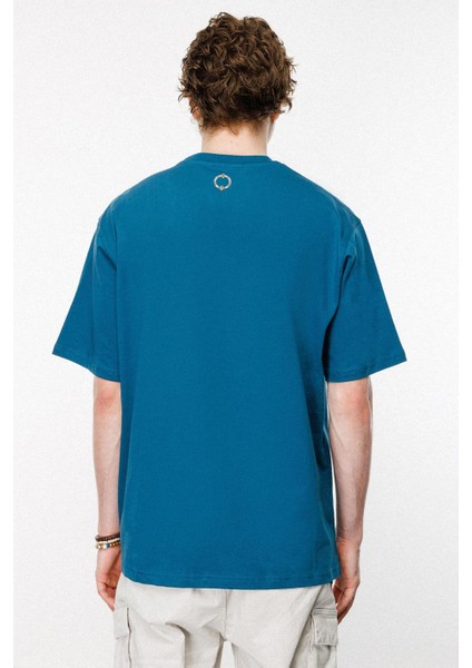 Ancient Tribes Oversize Tshirt - Petrol