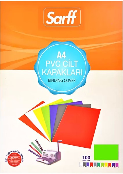 Pvc Cilt Kapağı A4 160MIC Yeşil 100'lü