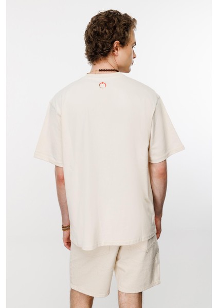 Viking Warrior Oversize Tshirt - Kemik indirimleri