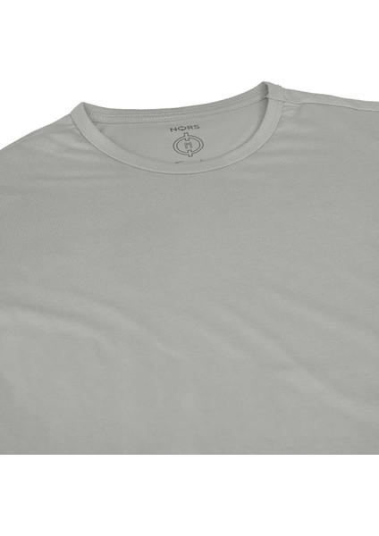 Regular Bisiklet Yaka Tshirt - Açık Gri
