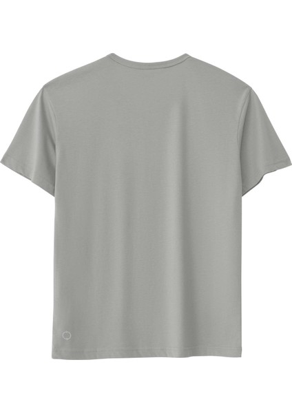 Regular Bisiklet Yaka Tshirt - Açık Gri fiyatları