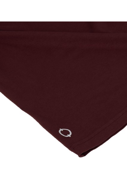 Regular Bisiklet Yaka Tshirt - Bordo