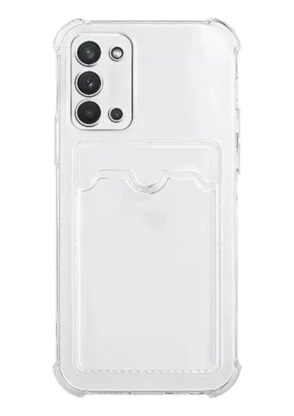 Samsung Galaxy A21S Kılıf Sfy Kartlıklı Şeffaf Kapak