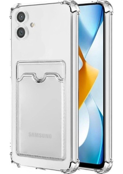 Samsung Galaxy A05 Kılıf Sfy Kartlıklı Şeffaf Kapak