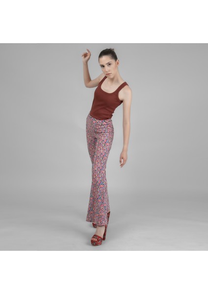 Ispanyol Paça Desenli Tayt modelleri