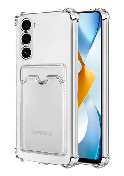 Samsung Galaxy S21 Kılıf Sfy Kartlıklı Şeffaf Kapak
