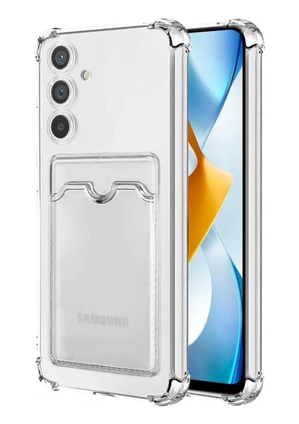Samsung Galaxy A04S Kılıf Sfy Kartlıklı Şeffaf Kapak