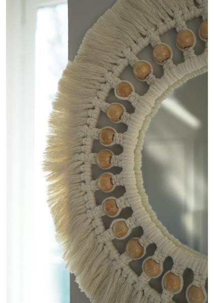 Boncuklu Yaprak Makrome Ayna fiyatları