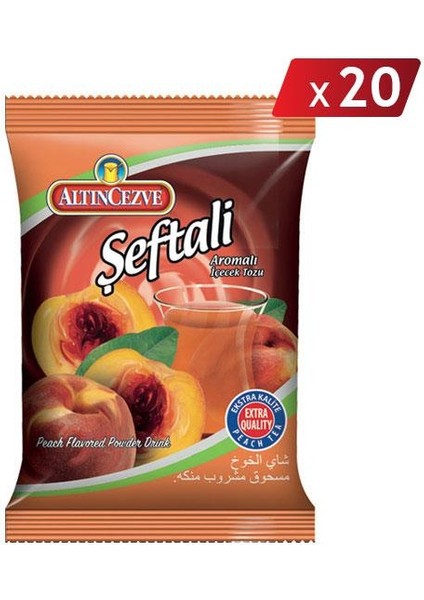 Şeftali Aromalı Içecek Tozu 250 gr - 20Lİ Paket