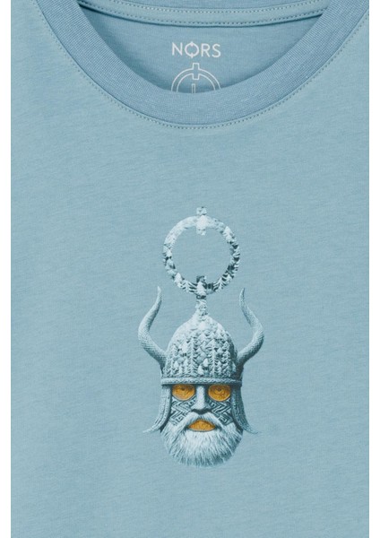 Valhallah Guardian Regular Tshirt - Buz Mavi modelleri