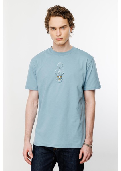 Valhallah Guardian Regular Tshirt - Buz Mavi fırsatları