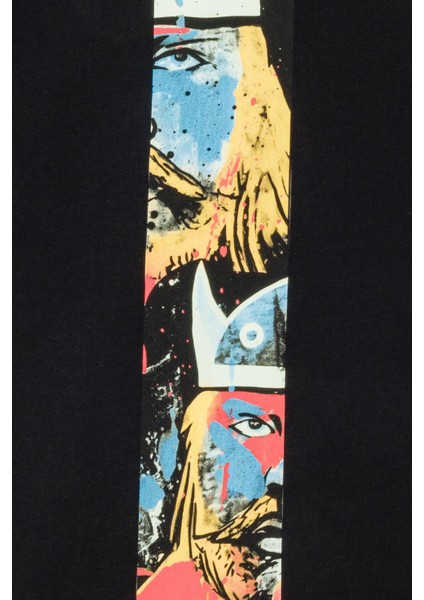 Viking Twins Regular Tshirt - Siyah