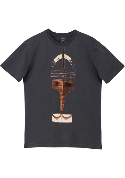 Nordic Mask Regular Tshirt - Koyu Füme