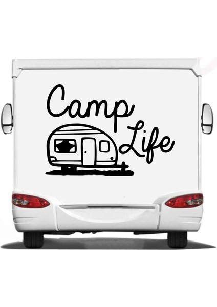 Camp Karavan Adventure Doğa Araba Oto Sticker 00019