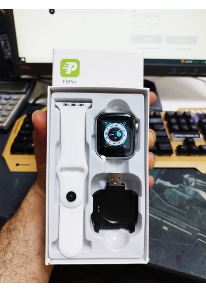 Çocuklar Için Türkçe Fitpro Bluetoothlu Akıllı Saat 1.44 Inc Renkli Ekranlı Silikon Kordonlu Şarjlı